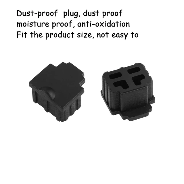 Alt view image 2 of 6 - 50pcs RJ11 Silicone Anti Dust Cover CapRJ11 Female dust Cover Protector,Protect Telephone.switches,fax Machines, Optical Fiber Boxes and Other Equipment Port(Black)
