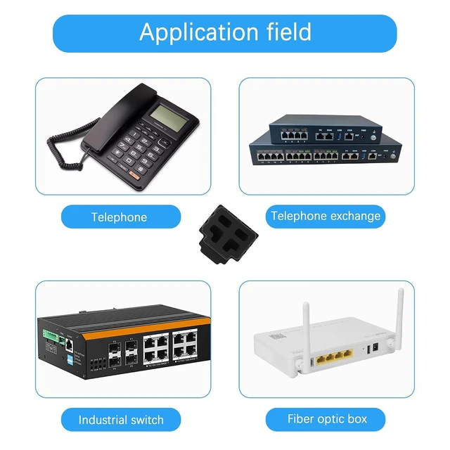Alt view image 4 of 6 - 50pcs RJ11 Silicone Anti Dust Cover CapRJ11 Female dust Cover Protector,Protect Telephone.switches,fax Machines, Optical Fiber Boxes and Other Equipment Port(Black)