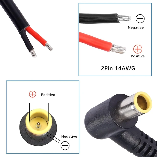 Alt view image 4 of 6 - DC7909 Power Pigtails Cable 12V 90 Degree DC DC7.9 x 5.5mm Male Plug to Bare Wire Open End Power Wire Supply Repair Cable,for Solar Cell,Mobile Power Supplies,etc(3FT)