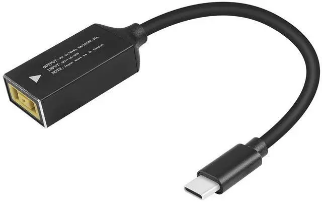 Main image of PD65W Lenovo Square Mouth to USB-C Charging Cable Lenovo Square Mouth to Type-C Charger Power Adapter Cable for Laptops,Mobile Phones,Tablets, Rechargeables,etc(7Inch)(Lenovo Square Mouth)