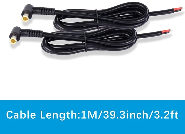 Alt view image 6 of 6 - DC7909 Power Pigtails Cable 12V 90 Degree DC DC7.9 x 5.5mm Male Plug to Bare Wire Open End Power Wire Supply Repair Cable,for Solar Cell,Mobile Power Supplies,etc(3FT)