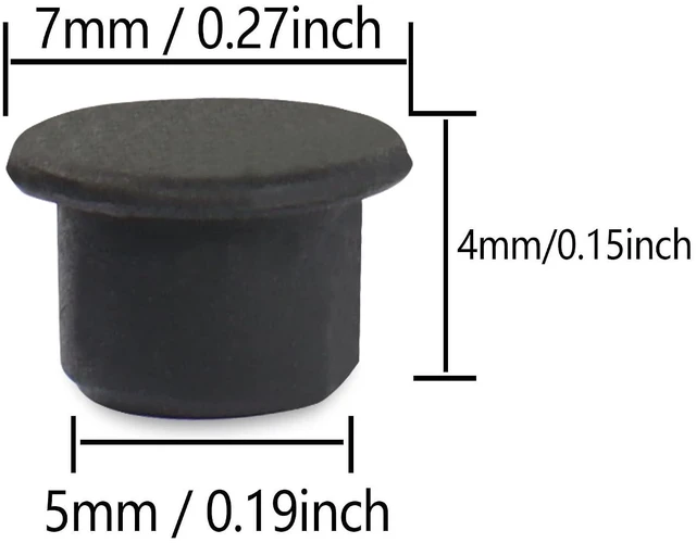 Alt view image 6 of 6 - 50pcs DC Port Anti Dust Cap Cover Plugs DC Power Supply Dustproof Plug Soft Silicone Protector for Ethernet Switch, Router,etc.