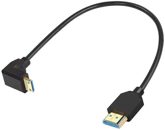 Main image of 8K Mini HDMI to HDMI Cable Super Thin line OD 4.0mm Mini HDMI to HDMI Ultra HD 2.1 Cable 8K@60Hz 4K@120Hz 48Gbps Dynamic HDR, eARC 0.3m (Angled Down)