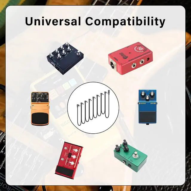 Alt view image 4 of 6 - Guitar Effector Topology Power Supply Cable DC 5.5mm x 2.1mm 1 Female to 8 Right Angled 90 Degree Male Effector Extension Power Cable for Guitar Effect Pedal (1 to 8)