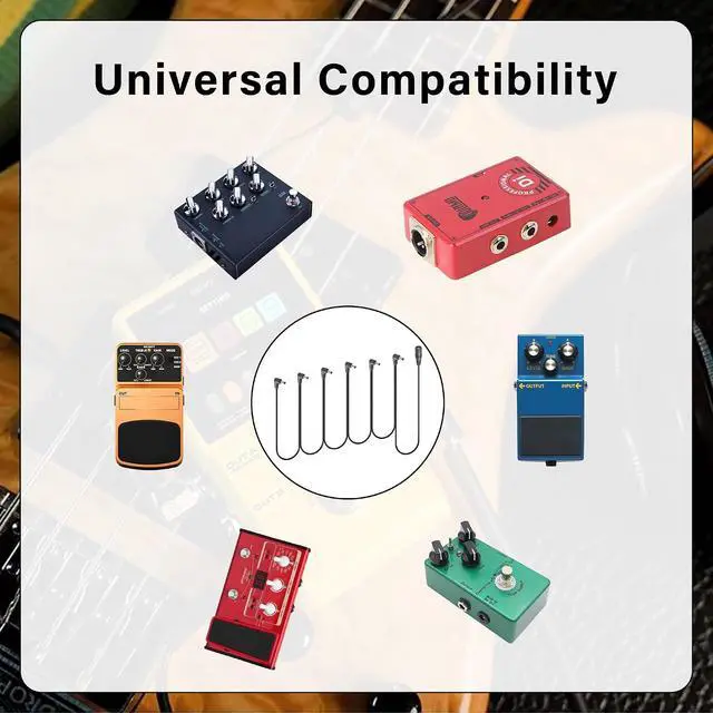 Alt view image 4 of 6 - Guitar Effector Topology Power Supply Cable DC 5.5mm x 2.1mm 1 Female to 6 six Angled 90 Degree Male Effector Extension Power Cable for Guitar Effect Pedal (1 to 6)