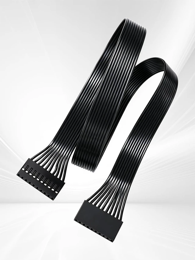 Alt view image 2 of 5 - Dupont Cable 2.54mm, 10PIN Breadboard Cable, 24AWG Tinned Copper Wire (Male-Male)
