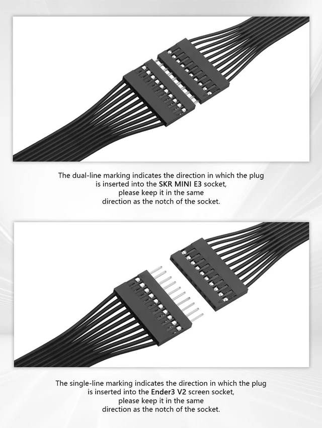 Alt view image 4 of 5 - Dupont Cable 2.54mm, 10PIN Breadboard Cable, 24AWG Tinned Copper Wire (Male-Male)