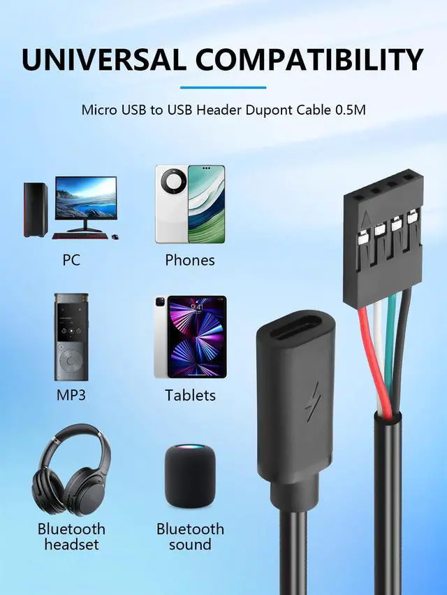 Alt view image 5 of 7 - USB C Cable (Female)