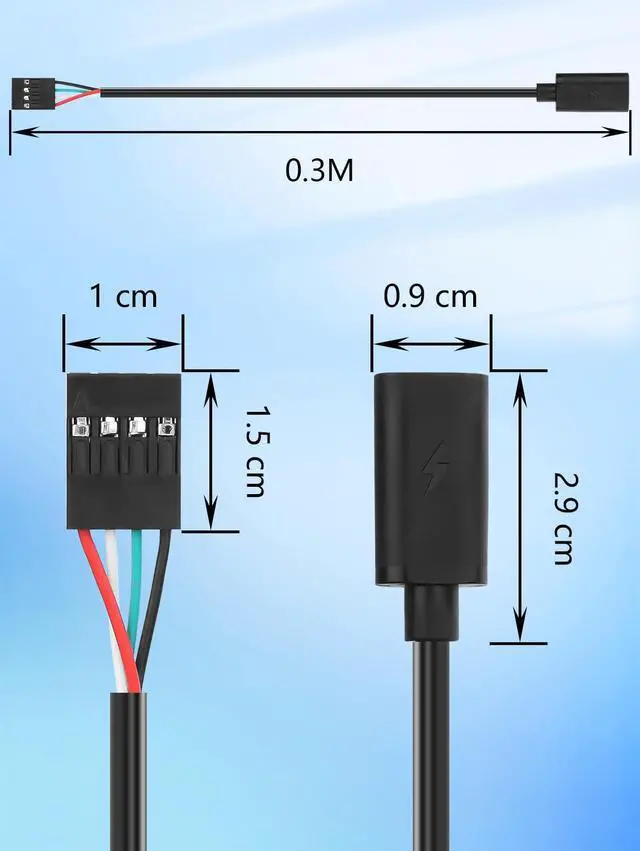 Alt view image 7 of 7 - USB C Cable (Female)