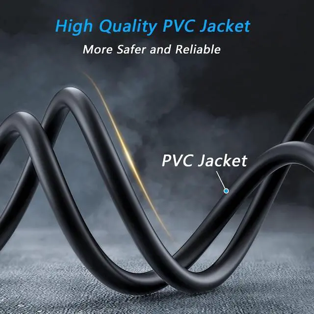 Alt view image 5 of 6 - IEC320 C14 to C13+C7 Y Splitter Power Cord, 1FT C14 Male to C13+C7 Female AC Power Extension Adapter Cable for PDU, UPS, Servers, and Switches,etc. 30cm