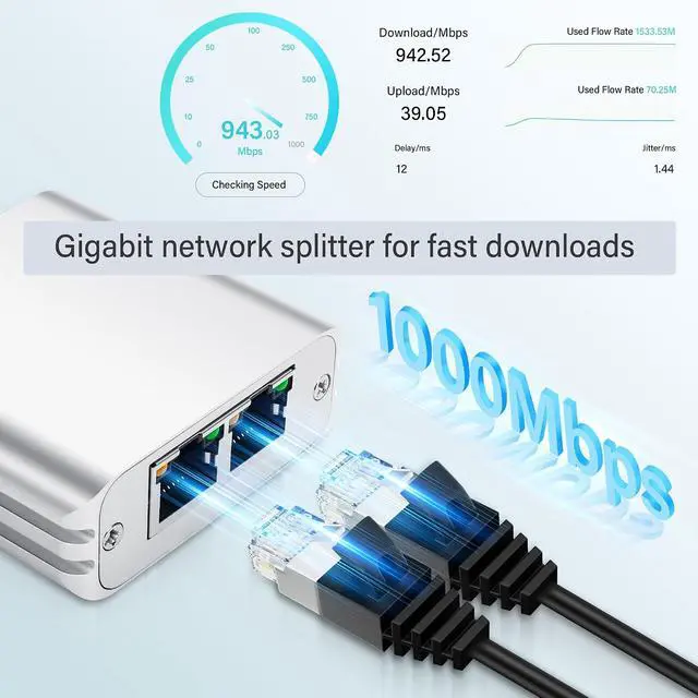 Alt view image 4 of 7 - 2-in 1-Out RJ45 Network Manual Switch Selector 1-in 2-Out Bidirectional Switch Box 2 Port RJ11 RJ12 Manual Sharing Telephone Switch Box