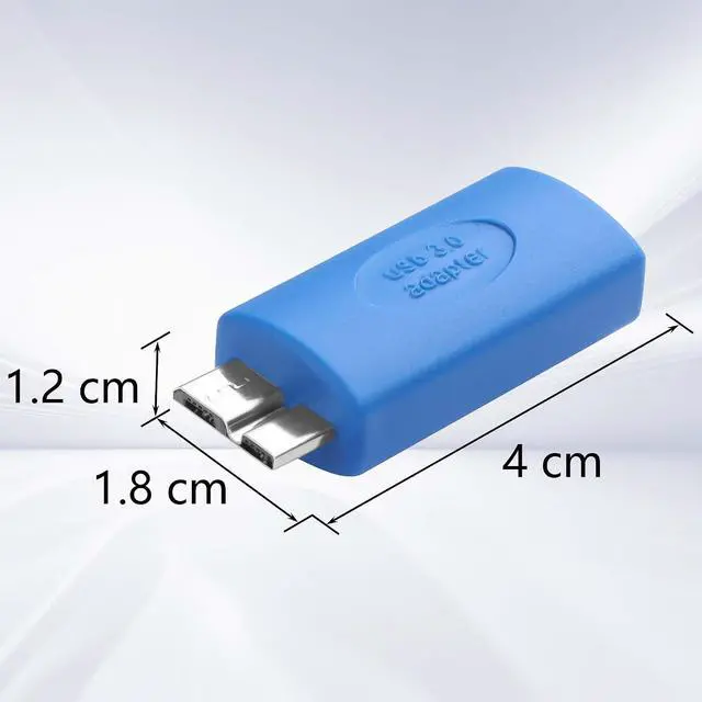 Alt view image 7 of 7 - 2PCS USB 3.0 Type-C Female to Micro B Male Adapter USB C to USB3.0 Micro B Male External Hard Drive Converter for Hard Drive Cable, External Hard SSD Drive, Tablet, Phone, Laptop