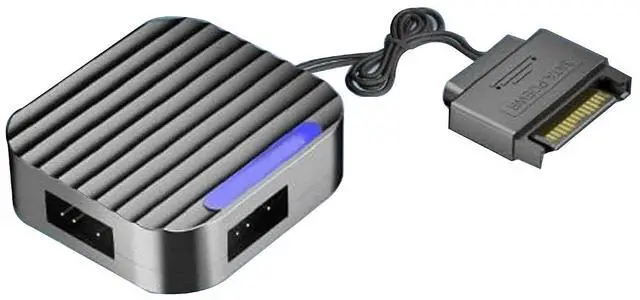Main image of 5V3Pin to SATA Mini Controller Wireless Remote Control ARGB Controller Computer Fan 5v3Pin to Sata Wire Assembly Colorful LED Light