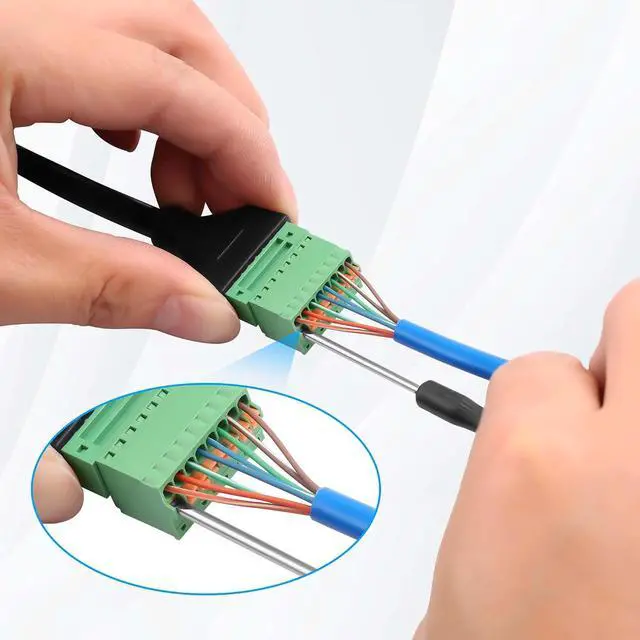 Alt view image 5 of 7 - USB-C Flush Mount Thread Fixed Panel Installation Cable Type-C Male to Male Waterproof Data Cable for Laptops, Mobile Phones, RVs etc(12.2 Inch)