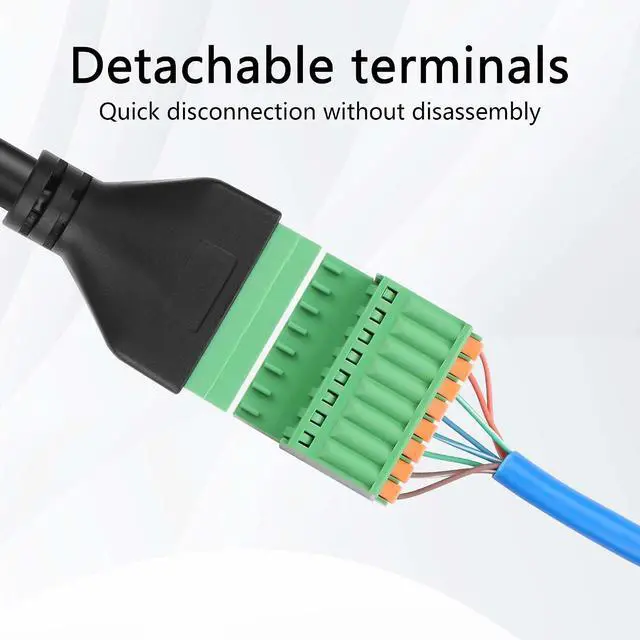 Alt view image 3 of 7 - USB-C Flush Mount Thread Fixed Panel Installation Cable Type-C Male to Male Waterproof Data Cable for Laptops, Mobile Phones, RVs etc(12.2 Inch)