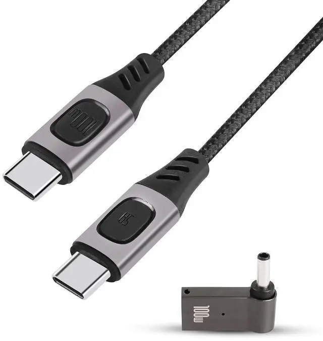 Main image of USB C to USB C Cable 100W 5A USB 2.0 Type C Fast PD Charging,Nylon Braided C-Type Data Wire,for Phone, Laptop, iPad, USB C Charger,PlayStation Etc 1.5M (4530)