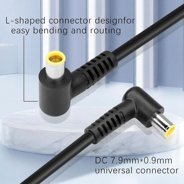 Alt view image 2 of 7 - Cigarette Lighter to DC7909 Power Cord 17AWG Cigarette Lighter Male Plug to DC7.9mmx0.9mm Right-Angle 90-Degree Male Plug Extension Power Cord for Solar Panels, RV etc (59 Inches)