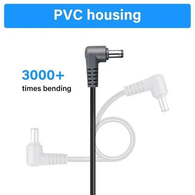 Alt view image 4 of 7 - 1 to 5 Ways Daisy Chain Cable Guitar Pedal Power Supply Splitter Cable DC 5.5mm x 2.1mm Female to 5 Male Cable for 9V 3A DC Adapter Plug, Guitar Power Adapter1 to 5