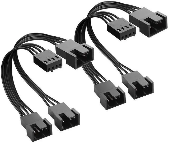 Main image of 3 Way 4-Pin Fan Splitter Cable, 1to3 PC Fan Splitter, for Desktop PC 4-Pin/3-Pin Cooling Fan Cable(1 to3)