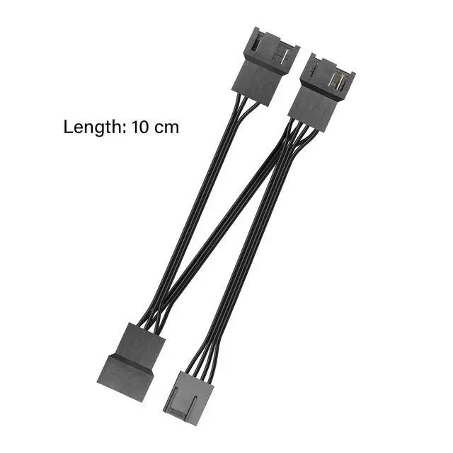 Alt view image 5 of 7 - 3 Way 4-Pin Fan Splitter Cable, 1to3 PC Fan Splitter, for Desktop PC 4-Pin/3-Pin Cooling Fan Cable(1 to3)