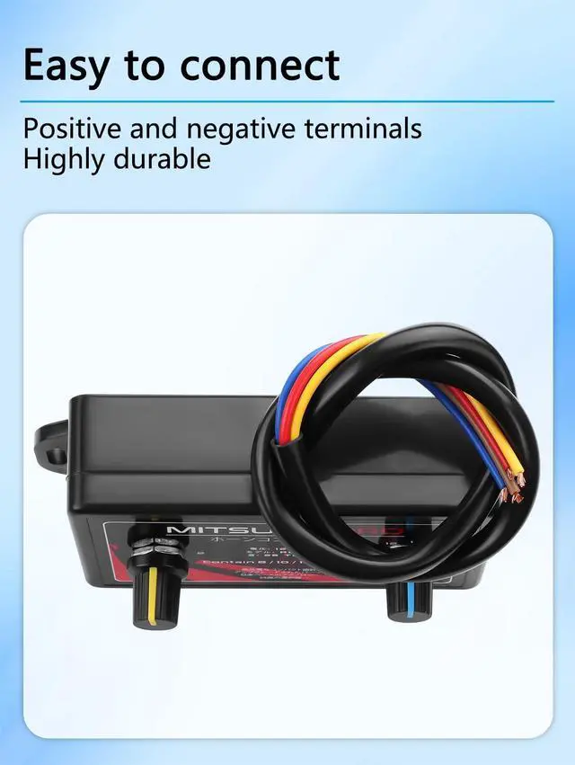 Alt view image 4 of 6 - MTSUWA Pro RC Controller, Black Electronic Speed Control Unit with Wiring, Digital Display Interface