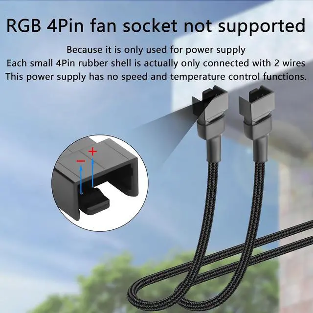 Alt view image 4 of 7 - USB to 3/4 Pin Step-Up Fan Power Cable DC5V to DC12V USB-A Male to 3/4 Pin Male Chassis Fan Cable for CPU Fans,Chassis Fans etc(21.26 Inch) (1 to 2)