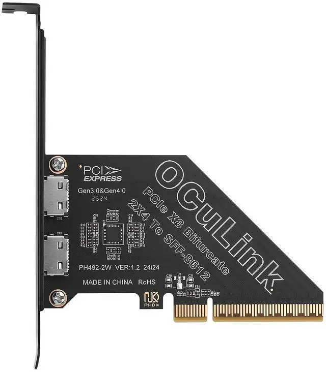 Main image of PCIe X4 4.0 Oculink SFF8611&8612 Expansion Card External USB SSD External Graphics Card