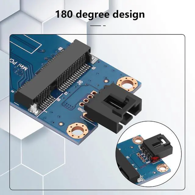Alt view image 3 of 7 - Mini PCI-E WWAN/LTE Card to Motherboard USB 9-pin Adapter Mini PCIE 3G/4G Network Card to Motherboard USB 9-pin Test Converter with SIM Slot for WWAN/LTE Cards(Horizontal) (Horizontal)