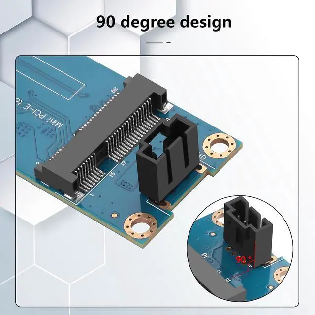 Alt view image 3 of 7 - Mini PCI-E WWAN/LTE Card to Motherboard USB 9-pin Adapter Mini PCIE 3G/4G Network Card to Motherboard USB 9-pin Test Converter with SIM Slot for WWAN/LTE Cards(Horizontal) (Vertical)