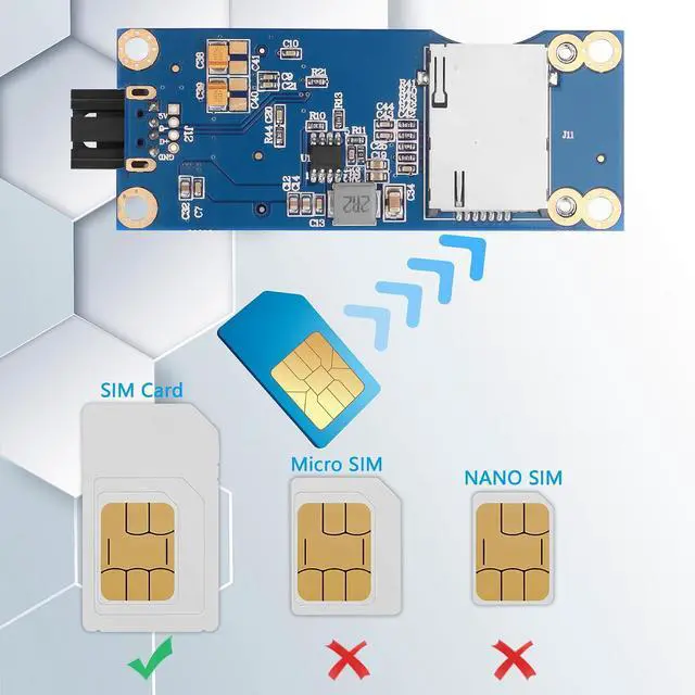 Alt view image 6 of 7 - Mini PCI-E WWAN/LTE Card to Motherboard USB 9-pin Adapter Mini PCIE 3G/4G Network Card to Motherboard USB 9-pin Test Converter with SIM Slot for WWAN/LTE Cards(Horizontal) (Horizontal)
