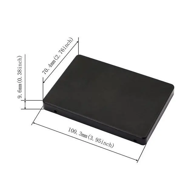 Alt view image 6 of 6 - MSATA Mini PCI-E SSD to 2.5 Inch IDE 44Pin Enclosure Adapter, Black for Notebook LaptopDesktop Computer and More