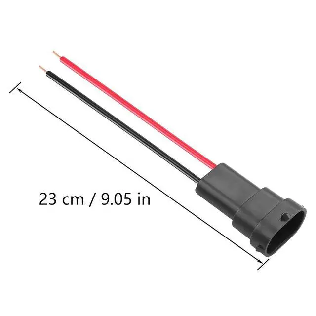 Alt view image 3 of 5 - H8 H11 Car Light Wire Socket Connector 2 PCS Pigtail Socket Wiring Harness Female Connector Adapter for Headlights Fog Lights (2 PCS Male)