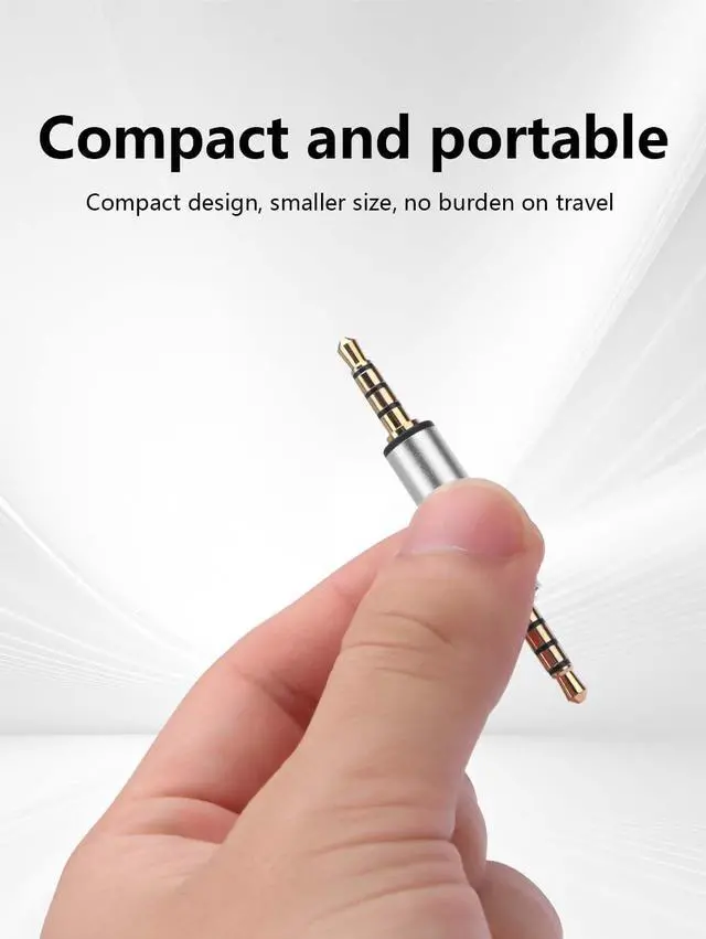 Alt view image 7 of 7 - 2PCS 3.5mm Male to Male Audio Adapter 1/8" TRRS Stereo Jack Adapter for Mobile Phones, Tablets, Car Audio, Speakers (M to M) (3.5mm Male to Male)