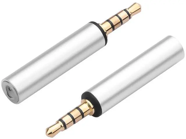 Main image of 2PCS 3.5mm Male to Male Audio Adapter 1/8" TRRS Stereo Jack Adapter for Mobile Phones, Tablets, Car Audio, Speakers (M to M) (3.5mm Male to Female)