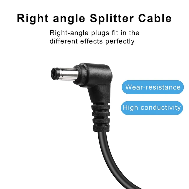 Alt view image 4 of 7 - DC Power 1 Female to 3 Male Splitter Cable, 0.7m, Supports 12-24V, 10A, 100W, Compatible with Security Camera, Router, LED Light, Small Fan, Car