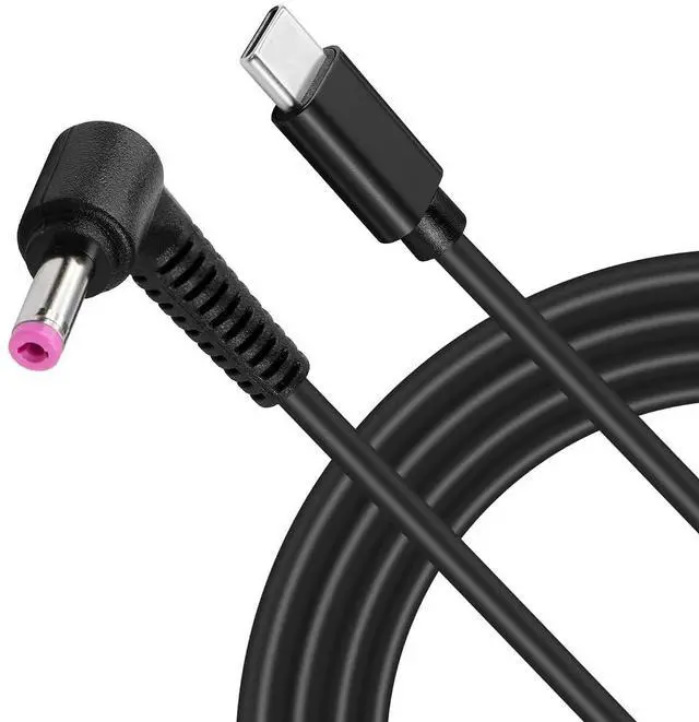 Main image of Type C to 90 Degree DC 4.8 x 1.7 mm Power Charging Cable USB-C Male Output to DC Input Power PD Charge Cable fit for Laptop 65W 9V 12V 15V 20V(59inch)
