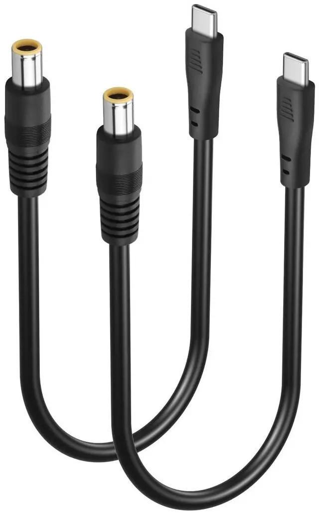 Main image of Type-C Male to DC7909 Female/Male Power Cable, 24V 5A, 18AWG 0.3m, UL2464 OD5.5mm Non-Regulated for Laptop/Industrial/LED (Male-to-Female)