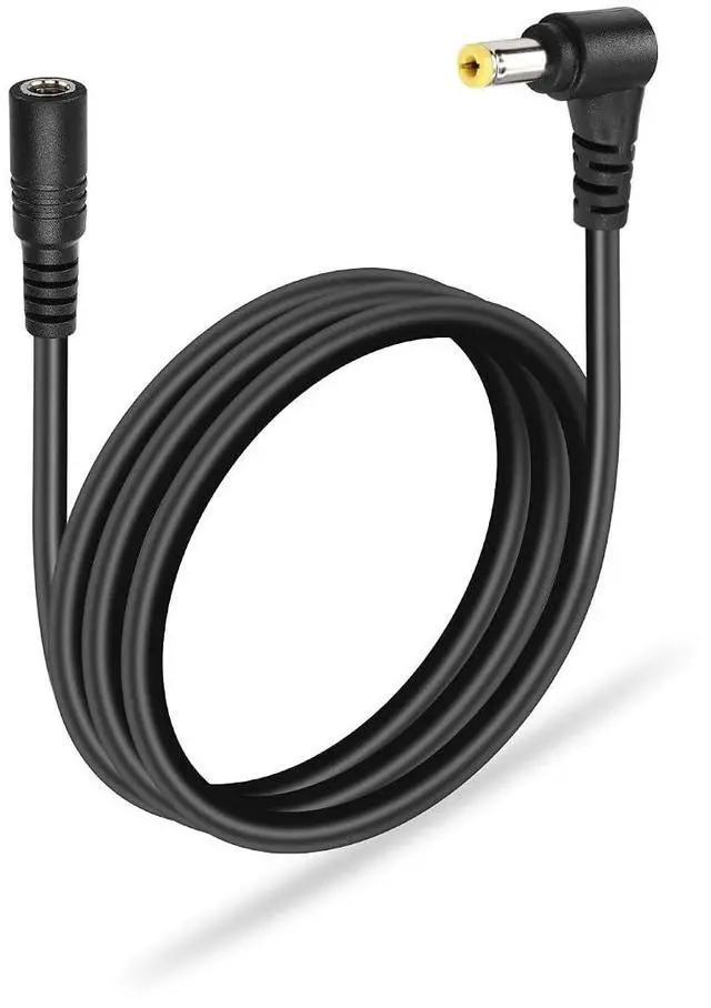Main image of DC 5.5mm x 2.5mm Power Extension Cable.18AWG DC5525 90 Degree Male to Female Power Adapter Cable for Security Camera,LED Strip Light Etc. (3m/9.8FT)