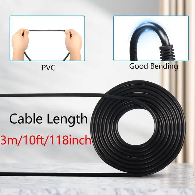 Alt view image 5 of 6 - DC 8mm Extension Cable 10Ft DC7909 Male to Female Power Cord 14AWG DC 7.9 x 5.5mm Extension Cord for Solar Generator Portable Power Station and Solar Panel 3M