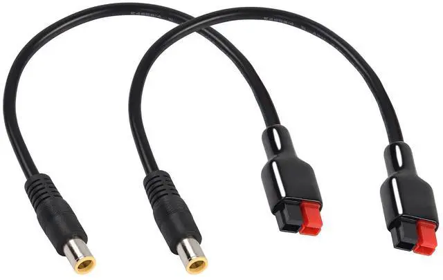 Main image of 2 Pack DC 8mm Cable with Solar Panel Connector 45A Solar Connector to 8mm DC7909 Female Connector Extension Cable 16AWG 30cm 1Ft