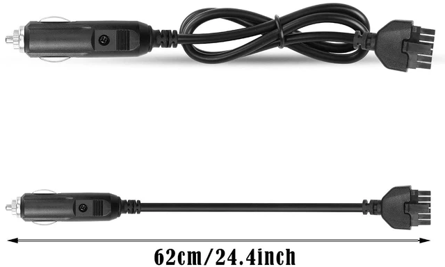 Alt view image 6 of 6 - Cigar Lighter to 12Pin Two Core Cable DC5/12V 22AWG Cigarette Lighter to 12Pin Two Core Power Cord with 3A Fuse for Cars, Low-Voltage DC Equipment, etc(24.4Inch)