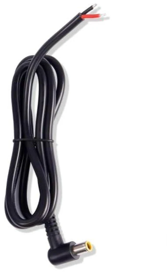 Main image of DC7909 12V 90 Degree DC7.9 x 5.5mm Male Plug to Bare Wire Open End Power Wire 3m