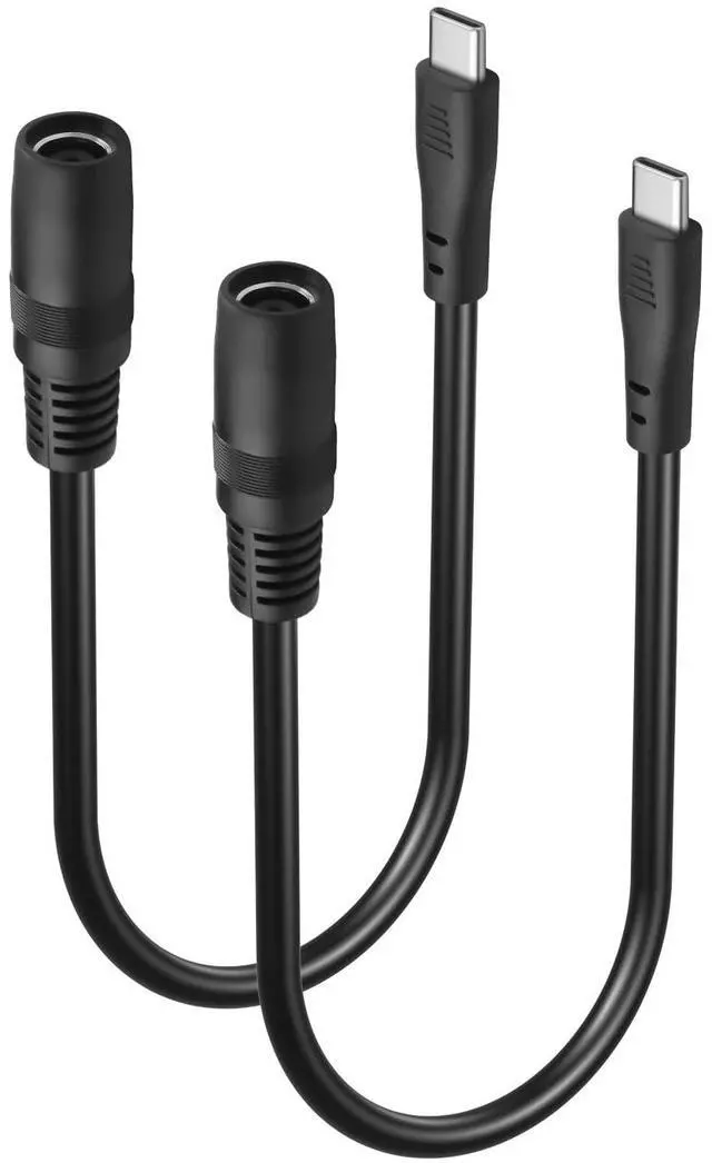 Main image of Type-C Male to DC8020 Female Cable, 2464/18AWG, OD5.5, 0.3m High-Speed Power Transmission Cord (Male-to-Female)