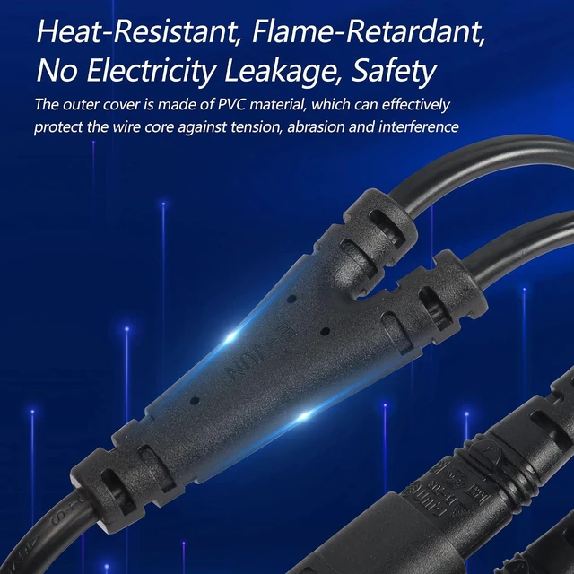 Alt view image 5 of 6 - IEC 320 C8 to Dual C7 Y Splitter Power Cable 1 Male to 2 Female 1FT Figure 8 Adapter 1 in 2 Out AC Power Cord (30cm)