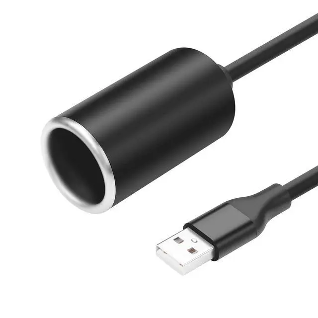 Alt view image 5 of 7 - USB A Male to 12V 18W Cigarette Lighter Booster Cable Socket Adapter Power Cable for Dash Cam, GPS, Car Led Light Strips, and Other Automotive Electronics(0.98FT/0.3M) (1)