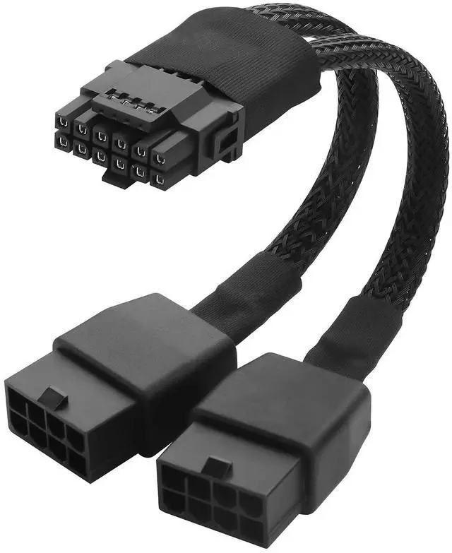 Main image of PCIE5.0 Adapter C able 8 Pin Splitter 12 Pin Male to Double 8 Pin(6+2) Female Conversion for Motherboard (1 to 2)