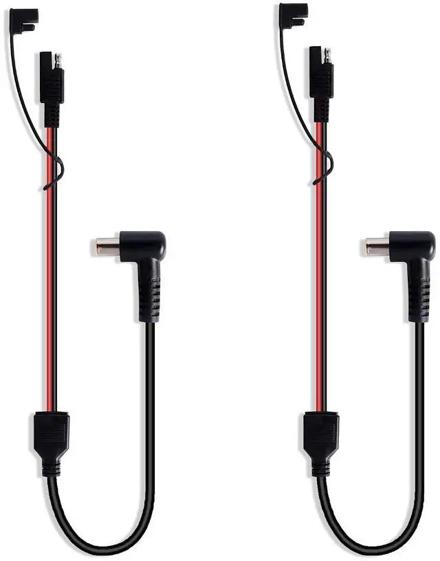 Main image of DC7909 Male Elbow to SAE Plug Power Cord 14AWG DC7.9mmx0.9mm Right Angle 90-Degree Male to SAE Male Plug Power Cord, for Solar Panels, RV, Portable Charging Station,(2 PCS)