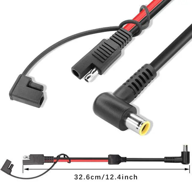 Alt view image 7 of 7 - DC7909 Male Elbow to SAE Plug Power Cord 14AWG DC7.9mmx0.9mm Right Angle 90-Degree Male to SAE Male Plug Power Cord, for Solar Panels, RV, Portable Charging Station,(2 PCS)
