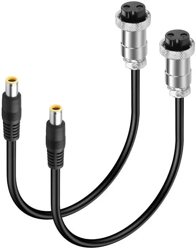 Main image of GX20 Aviation Plug to DC7909 Power Cable 16AWG GX-20 Two Pin Aviation Female Plug to DC7.9MM x 0.9MM Male Plug Power Cable for Portable Charging Stations,Mechanical Equipment,etc (Male)