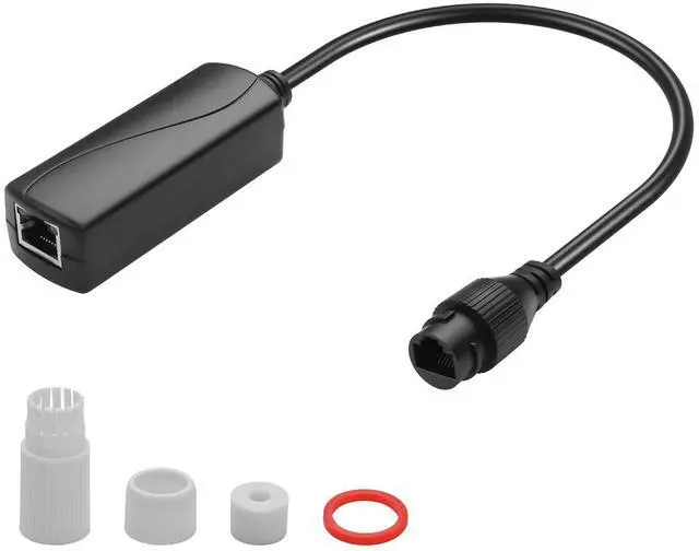 Main image of 1PC Gigabit Ethernet POE Splitter, 48V to 24V Converter High-Speed 1000Mbps IEEE 802.3af Compliant, for Surveillance Camera, IP Cameras